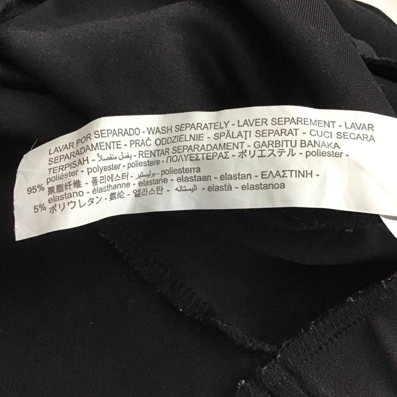 ザラ ZARA パンツ ワークパンツ、ペインターパンツ ワイドパンツ ストレッチパンツ L 無地 黒 / ブラック / black レディース USED 古着 中古 10158102