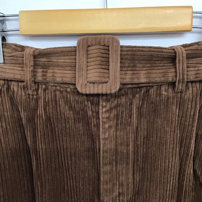 ザラティーアールエフ ZARA TRF スカート ひざ丈スカート コーデュロイスカート スリットスカート XS 無地 茶 / ブラウン / brown レディース USED 古着 中古 10158103