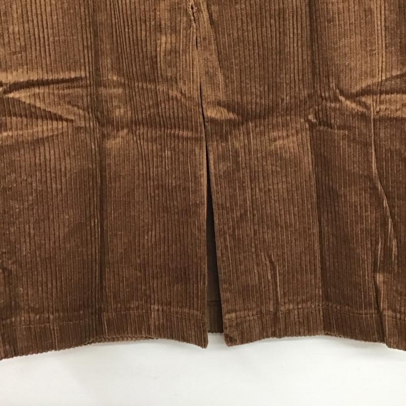 ザラティーアールエフ ZARA TRF スカート ひざ丈スカート コーデュロイスカート スリットスカート XS 無地 茶 / ブラウン / brown レディース USED 古着 中古 10158103