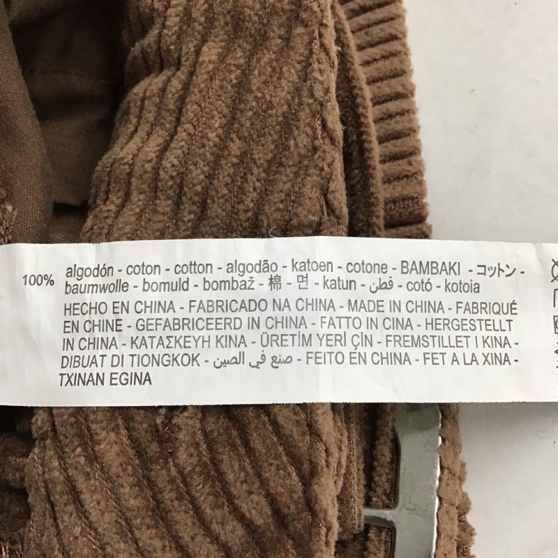ザラティーアールエフ ZARA TRF スカート ひざ丈スカート コーデュロイスカート スリットスカート XS 無地 茶 / ブラウン / brown レディース USED 古着 中古 10158103