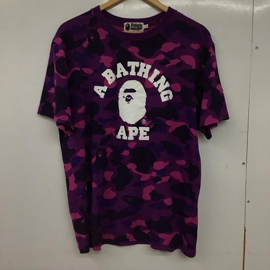 アベイシングエイプ A BATHING APE Tシャツ 半袖 半袖カットソー プリントTシャツ クルーネックカットソー L プリント マルチカラー / マルチカラー / multicolor メンズ USED 古着 中古 10158109