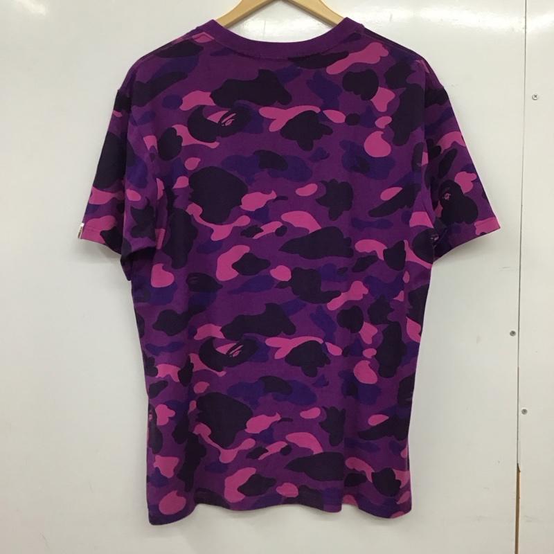 アベイシングエイプ A BATHING APE Tシャツ 半袖 半袖カットソー プリントTシャツ クルーネックカットソー L プリント マルチカラー / マルチカラー / multicolor メンズ USED 古着 中古 10158109