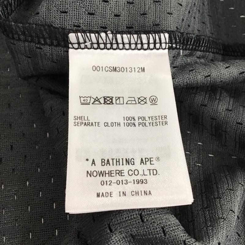 アベイシングエイプ A BATHING APE カットソー 半袖 半袖カットソー プリントTシャツ Vネックカットソー XL ロゴ、文字 黒 / ブラック / black メンズ USED 古着 中古 10158112