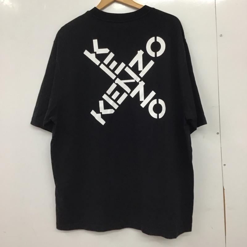 ケンゾー KENZO Tシャツ 半袖 半袖カットソー プリントTシャツ クルーネックカットソー XL ロゴ、文字 黒 / ブラック / black メンズ USED 古着 中古 10158117