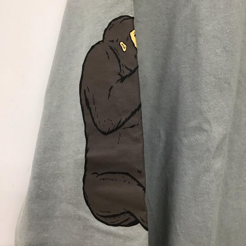 ゴースローキャラバン go slow caravan カットソー 長袖 長袖カットソー プリントカットソー クルーネック 4 プリント 灰 / グレー / gray メンズ USED 古着 中古 10158118