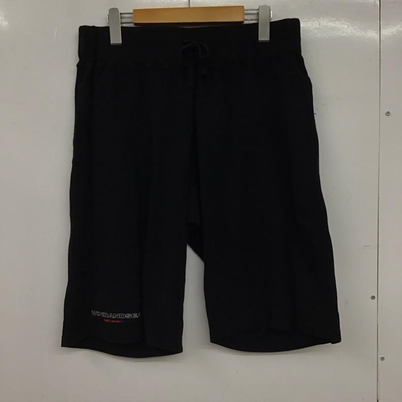 ウィンダンシー WIND AND SEA パンツ ショートパンツ ショートパンツ ハーフパンツ カジュアルパンツ XL ロゴ、文字 黒 / ブラック / black メンズ USED 古着 中古 10158120