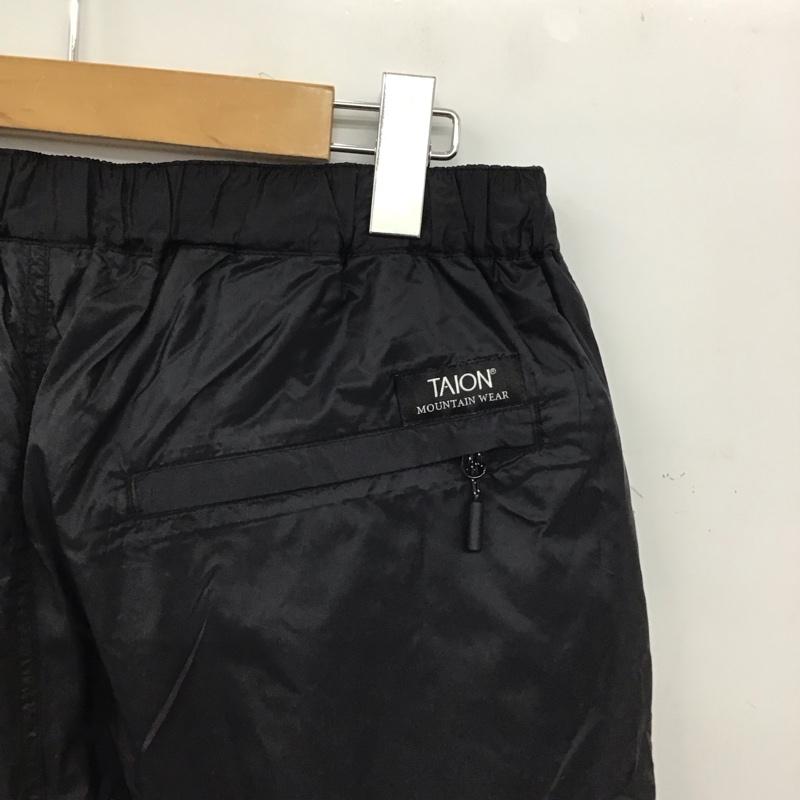 タイオン TAION パンツ ショートパンツ ショートパンツ ナイロンパンツ L ロゴ、文字 紺 / ネイビー / navy X カーキ / カーキ / khaki メンズ USED 古着 中古 10158123
