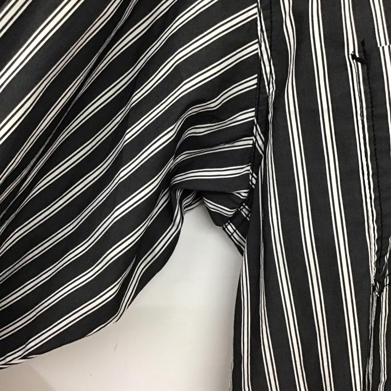 フリークスストア FREAK S STORE シャツ、ブラウス 長袖 長袖シャツ ジップアップ M ストライプ 白 / ホワイト / white X ダークグレー / ダークグレー / メンズ USED 古着 中古 10158128