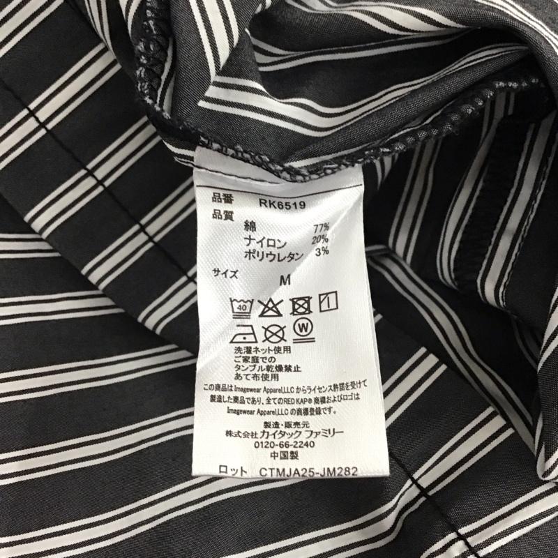 フリークスストア FREAK S STORE シャツ、ブラウス 長袖 長袖シャツ ジップアップ M ストライプ 白 / ホワイト / white X ダークグレー / ダークグレー / メンズ USED 古着 中古 10158128