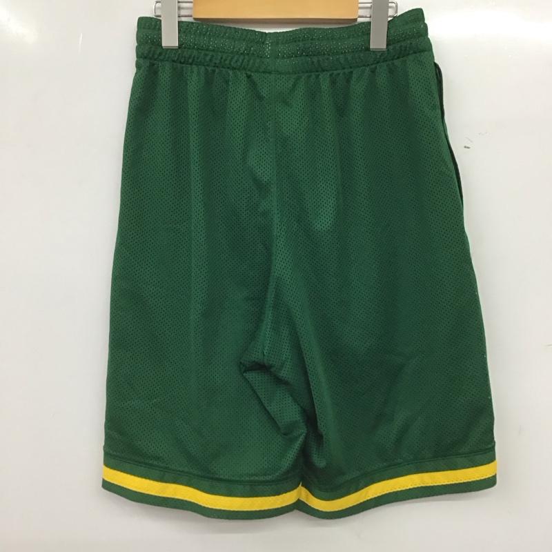 リーボック Reebok パンツ ショートパンツ ショートパンツ ハーフパンツ カジュアルパンツ L ロゴ、文字 緑 / グリーン / green メンズ USED 古着 中古 10158129