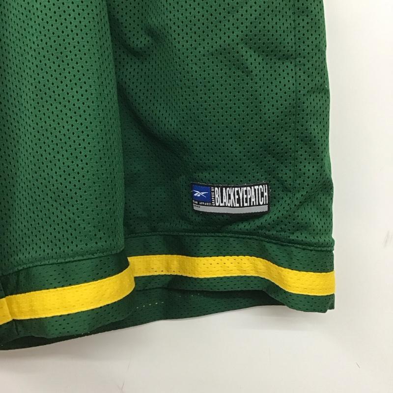 リーボック Reebok パンツ ショートパンツ ショートパンツ ハーフパンツ カジュアルパンツ L ロゴ、文字 緑 / グリーン / green メンズ USED 古着 中古 10158129