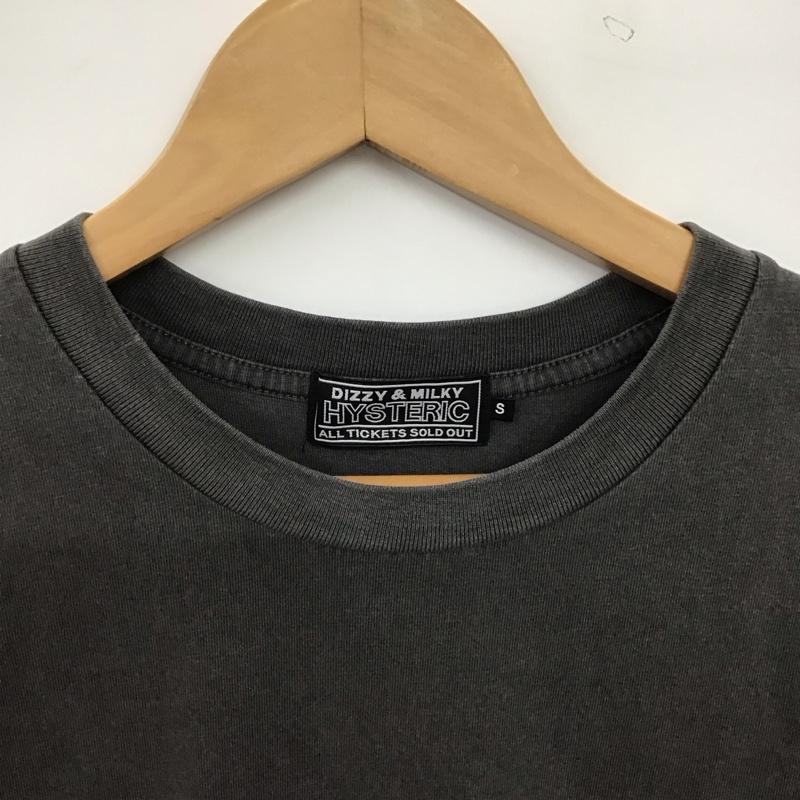 ヒステリック HYSTERIC Tシャツ 半袖 半袖カットソー プリントTシャツ クルーネックカットソー S ロゴ、文字 ダークグレー / ダークグレー / メンズ USED 古着 中古 10158135