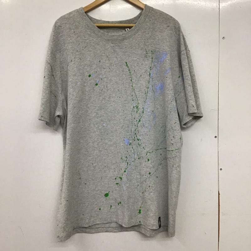 エッセンシャルズ ESSENTIALS Tシャツ 半袖 半袖カットソー プリントTシャツ クルーネックカットソー S プリント 灰 / グレー / gray メンズ USED 古着 中古 10158143