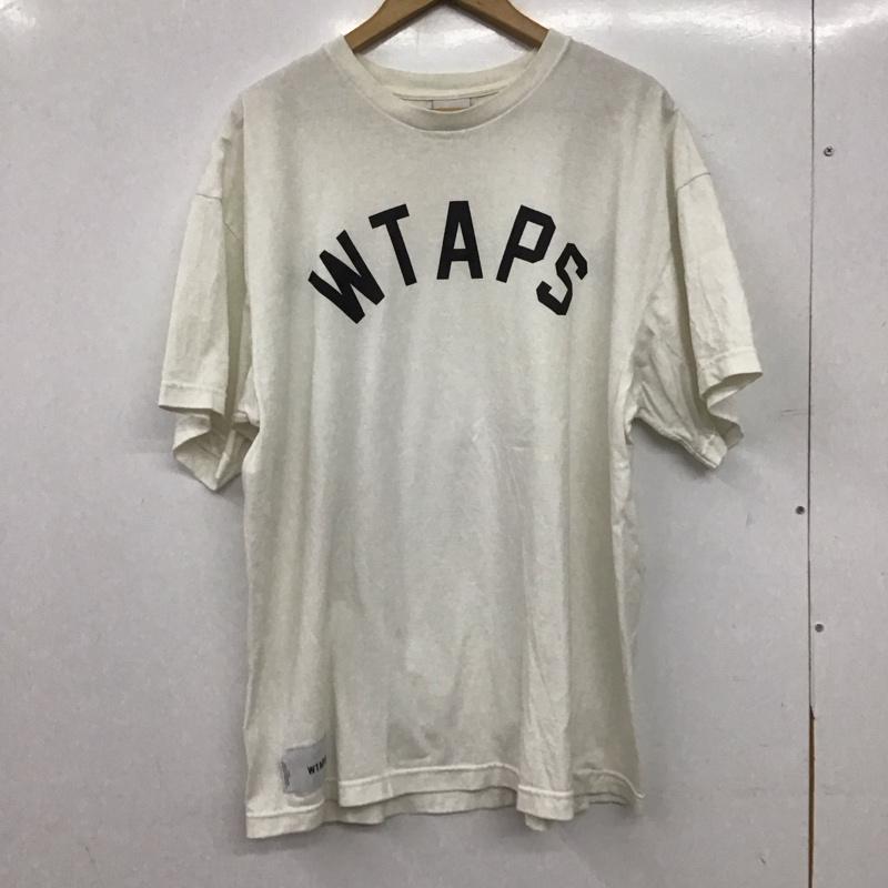 ダブルタップス WTAPS Tシャツ 半袖 半袖カットソー プリントTシャツ クルーネックカットソー 3 ロゴ、文字 白 / ホワイト / white メンズ USED 古着 中古 10158144