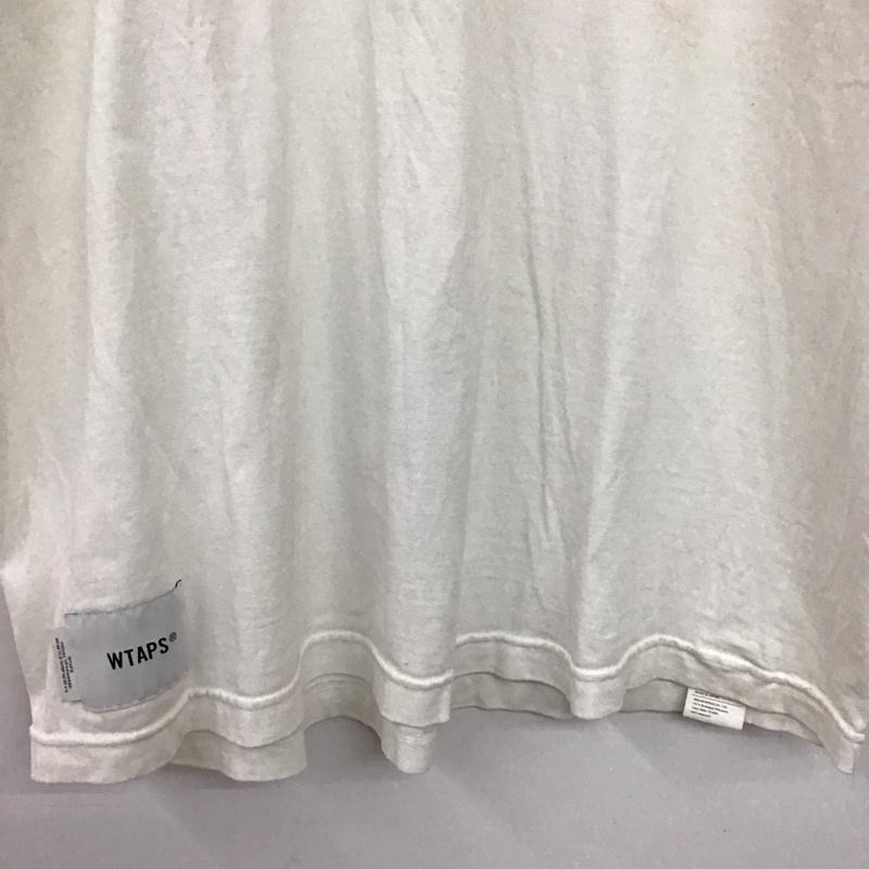 ダブルタップス WTAPS Tシャツ 半袖 半袖カットソー プリントTシャツ クルーネックカットソー 3 ロゴ、文字 白 / ホワイト / white メンズ USED 古着 中古 10158144