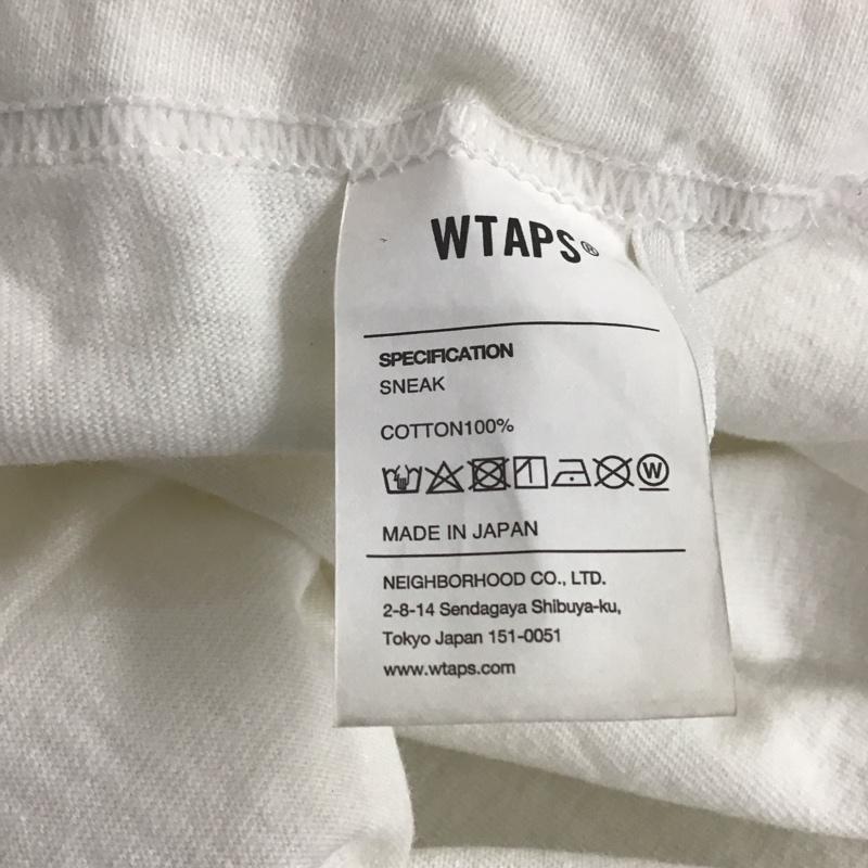ダブルタップス WTAPS Tシャツ 半袖 半袖カットソー プリントTシャツ クルーネックカットソー 3 ロゴ、文字 白 / ホワイト / white メンズ USED 古着 中古 10158144