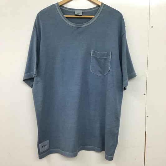 ダブルタップス WTAPS Tシャツ 半袖 半袖カットソー プリントTシャツ クルーネックカットソー 2 無地 水色 / ライトブルー / メンズ USED 古着 中古 10158145