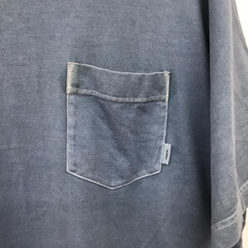ダブルタップス WTAPS Tシャツ 半袖 半袖カットソー プリントTシャツ クルーネックカットソー 2 無地 水色 / ライトブルー / メンズ USED 古着 中古 10158145