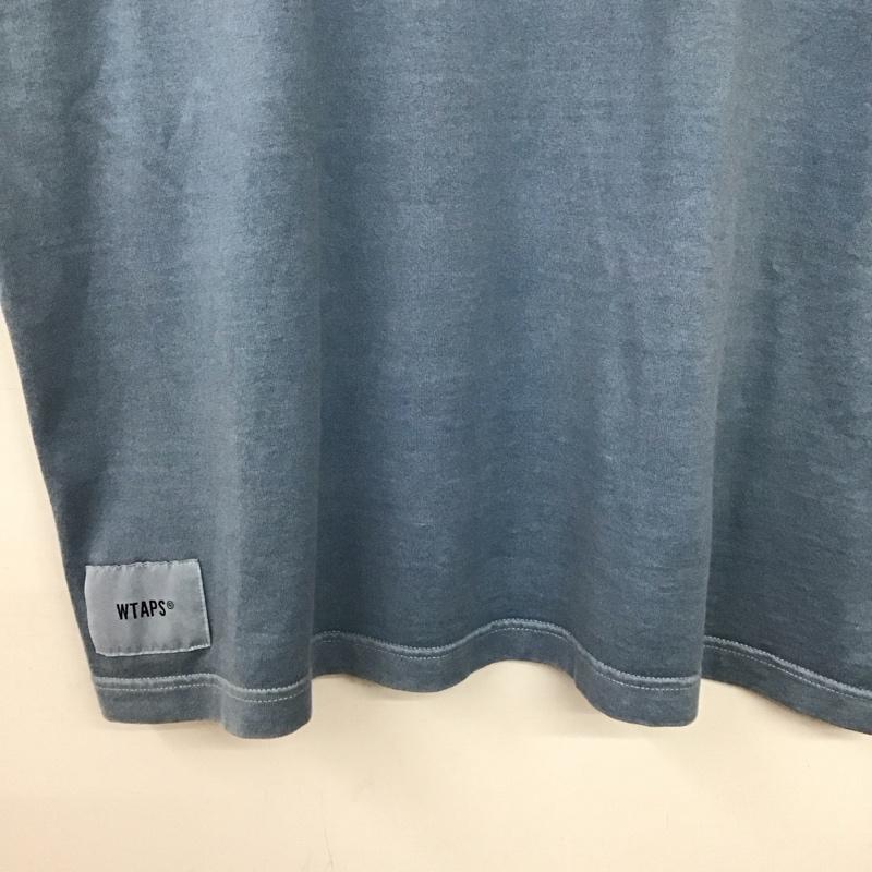 ダブルタップス WTAPS Tシャツ 半袖 半袖カットソー プリントTシャツ クルーネックカットソー 2 無地 水色 / ライトブルー / メンズ USED 古着 中古 10158145