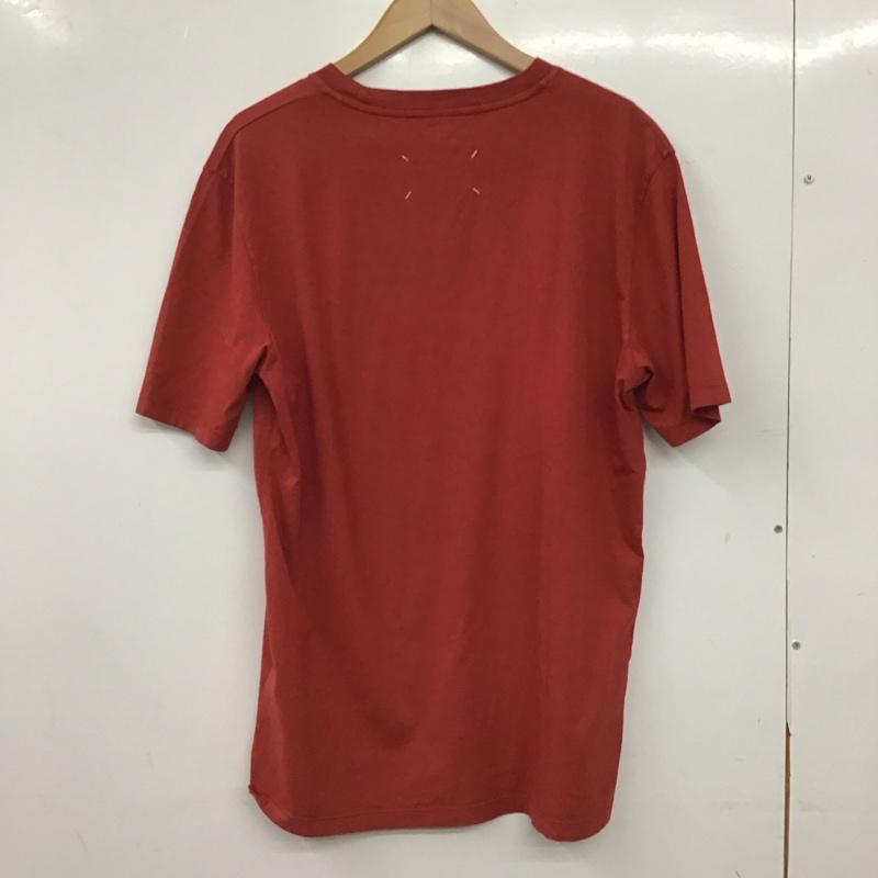 メゾン マルジェラ Maison Margiela Tシャツ 半袖 半袖カットソー プリントTシャツ クルーネックカットソー 無地 赤 / レッド / red メンズ USED 古着 中古 10158146