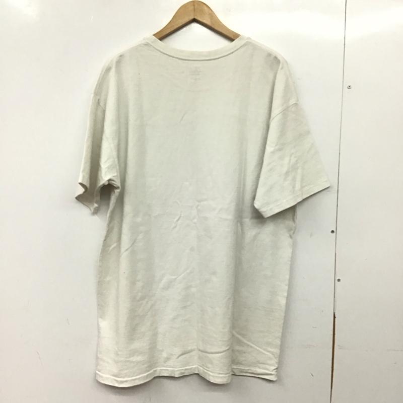 レディーメイド READY MADES Tシャツ 半袖 半袖カットソー プリントTシャツ クルーネックカットソー XXL ロゴ、文字 アイボリー / アイボリー / メンズ USED 古着 中古 10158147
