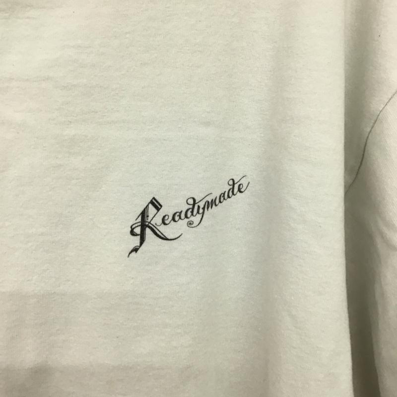 レディーメイド READY MADES Tシャツ 半袖 半袖カットソー プリントTシャツ クルーネックカットソー XXL ロゴ、文字 アイボリー / アイボリー / メンズ USED 古着 中古 10158147