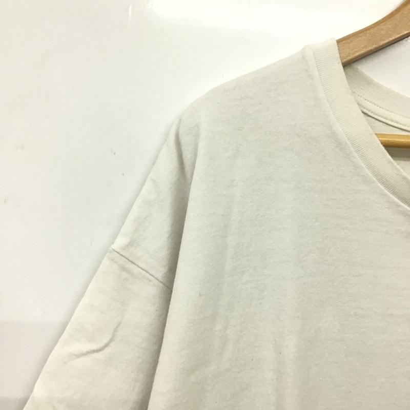 レディーメイド READY MADES Tシャツ 半袖 半袖カットソー プリントTシャツ クルーネックカットソー XXL ロゴ、文字 アイボリー / アイボリー / メンズ USED 古着 中古 10158147