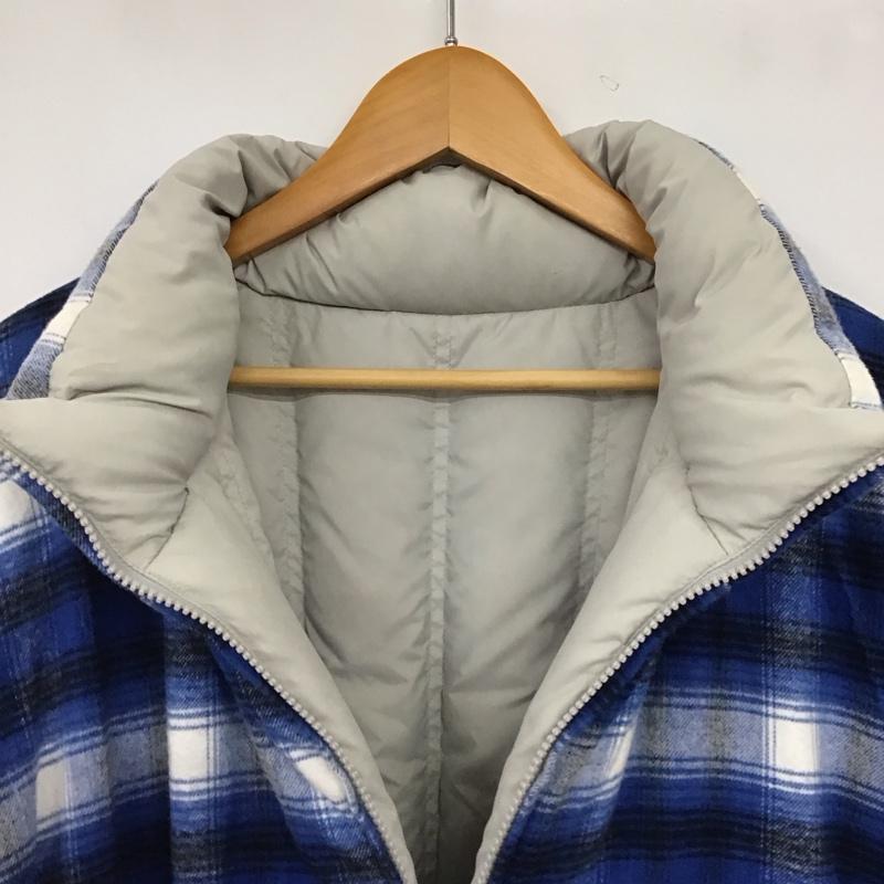 シュプリーム Supreme ジャケット、上着 ジャンパー、ブルゾン 22AW FlannelReversiblePufferJacket L ロゴ、文字 X チェック 灰 / グレー / gray メンズ USED 古着 中古 10158150