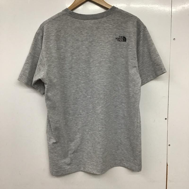 ザノースフェイス THE NORTH FACE Tシャツ 半袖 半袖カットソー プリントTシャツ クルーネックカットソー L ロゴ、文字 灰 / グレー / gray メンズ USED 古着 中古 10158151