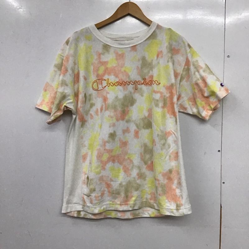 チャンピオン Champion Tシャツ 半袖 半袖カットソー プリントTシャツ クルーネックカットソー M プリント マルチカラー / マルチカラー / multicolor メンズ USED 古着 中古 10158154