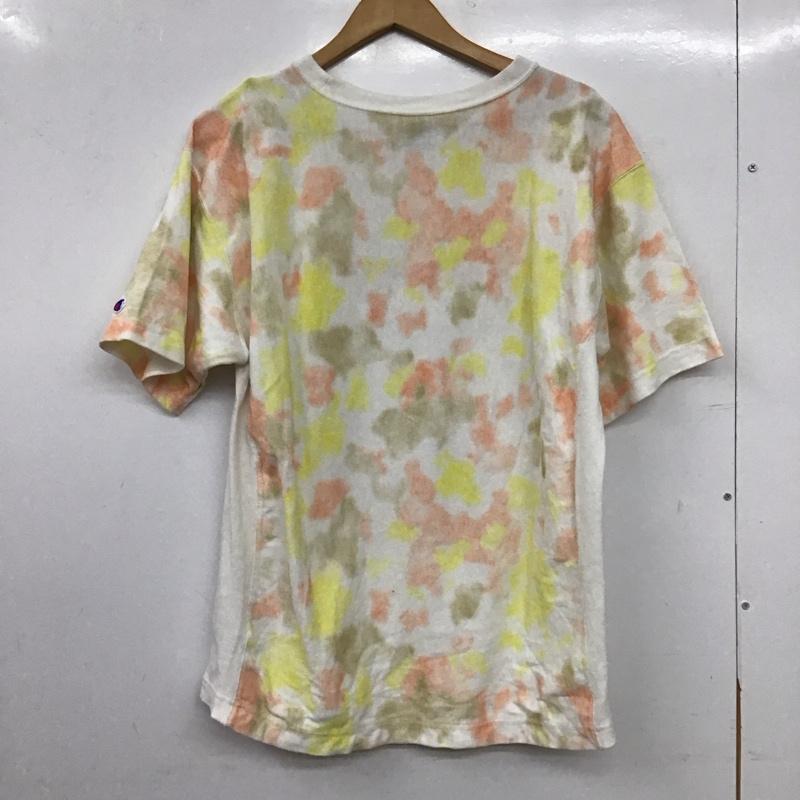 チャンピオン Champion Tシャツ 半袖 半袖カットソー プリントTシャツ クルーネックカットソー M プリント マルチカラー / マルチカラー / multicolor メンズ USED 古着 中古 10158154