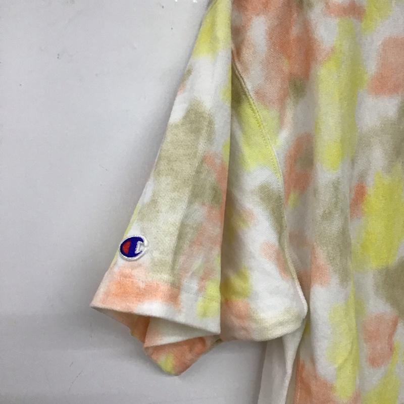 チャンピオン Champion Tシャツ 半袖 半袖カットソー プリントTシャツ クルーネックカットソー M プリント マルチカラー / マルチカラー / multicolor メンズ USED 古着 中古 10158154