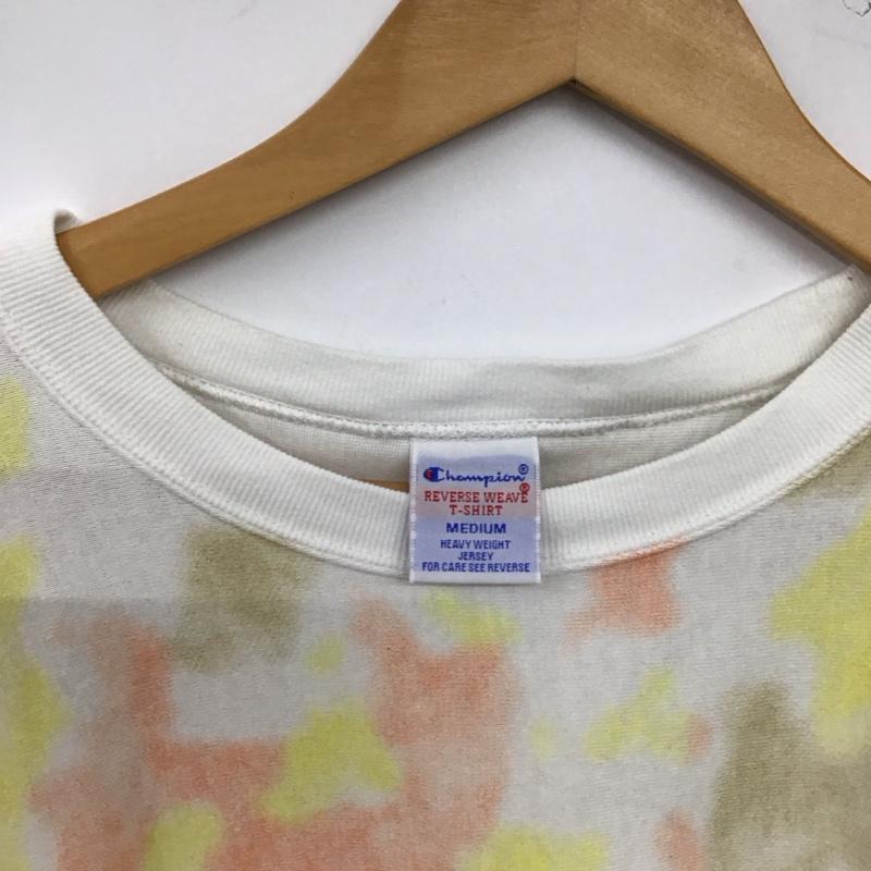 チャンピオン Champion Tシャツ 半袖 半袖カットソー プリントTシャツ クルーネックカットソー M プリント マルチカラー / マルチカラー / multicolor メンズ USED 古着 中古 10158154