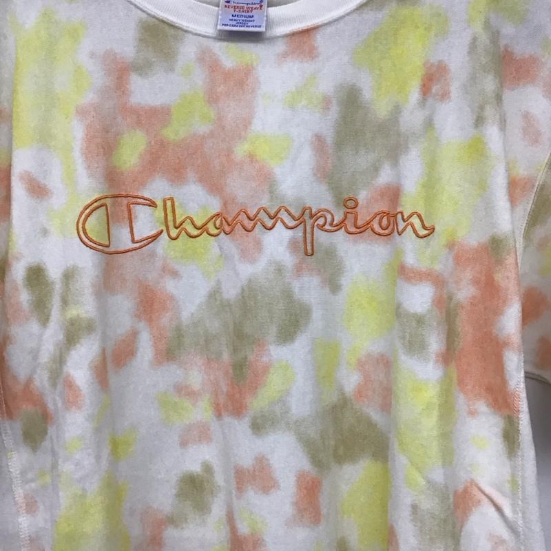 チャンピオン Champion Tシャツ 半袖 半袖カットソー プリントTシャツ クルーネックカットソー M プリント マルチカラー / マルチカラー / multicolor メンズ USED 古着 中古 10158154