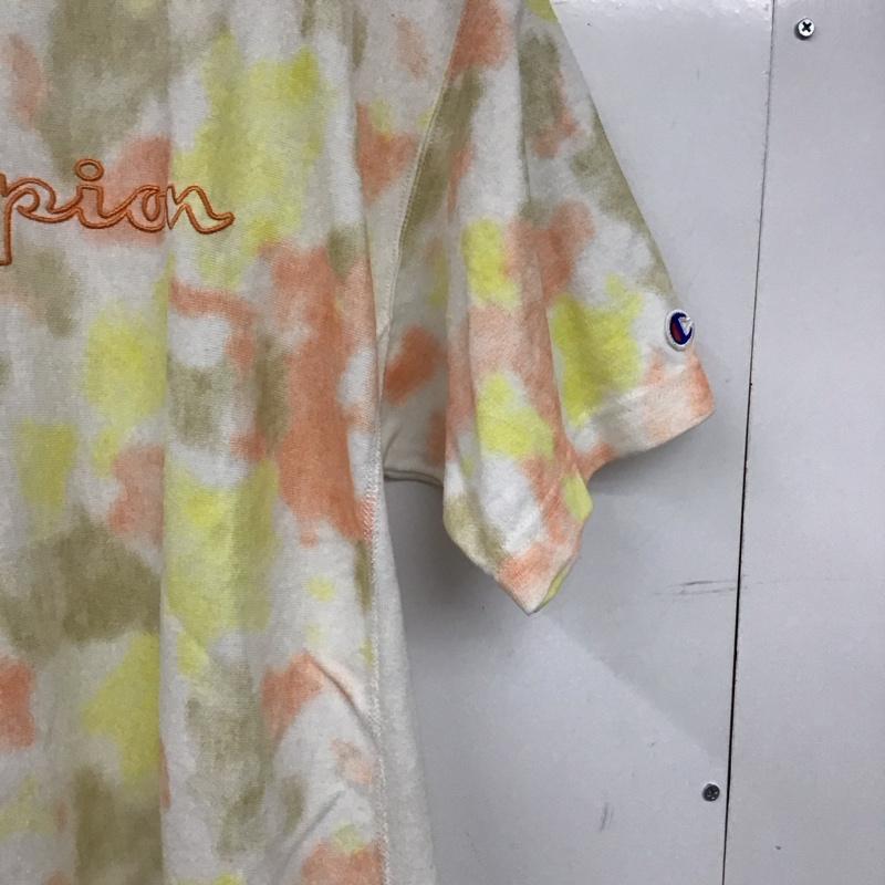 チャンピオン Champion Tシャツ 半袖 半袖カットソー プリントTシャツ クルーネックカットソー M プリント マルチカラー / マルチカラー / multicolor メンズ USED 古着 中古 10158154