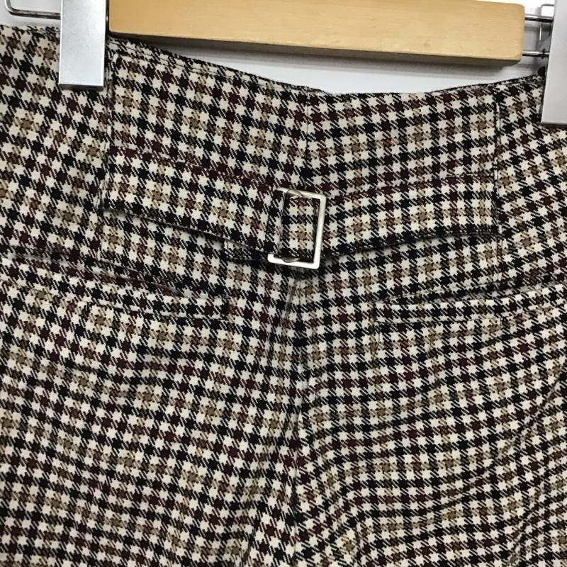 ビューティフルピープル beautiful people パンツ ワークパンツ、ペインターパンツ スラックスパンツ ワイドパンツ センタータックパンツ XS チェック マルチカラー / マルチカラー / multicolor メンズ USED 古着 中古 10158158