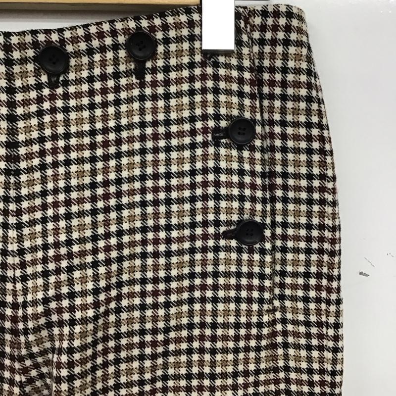 ビューティフルピープル beautiful people パンツ ワークパンツ、ペインターパンツ スラックスパンツ ワイドパンツ センタータックパンツ XS チェック マルチカラー / マルチカラー / multicolor メンズ USED 古着 中古 10158158