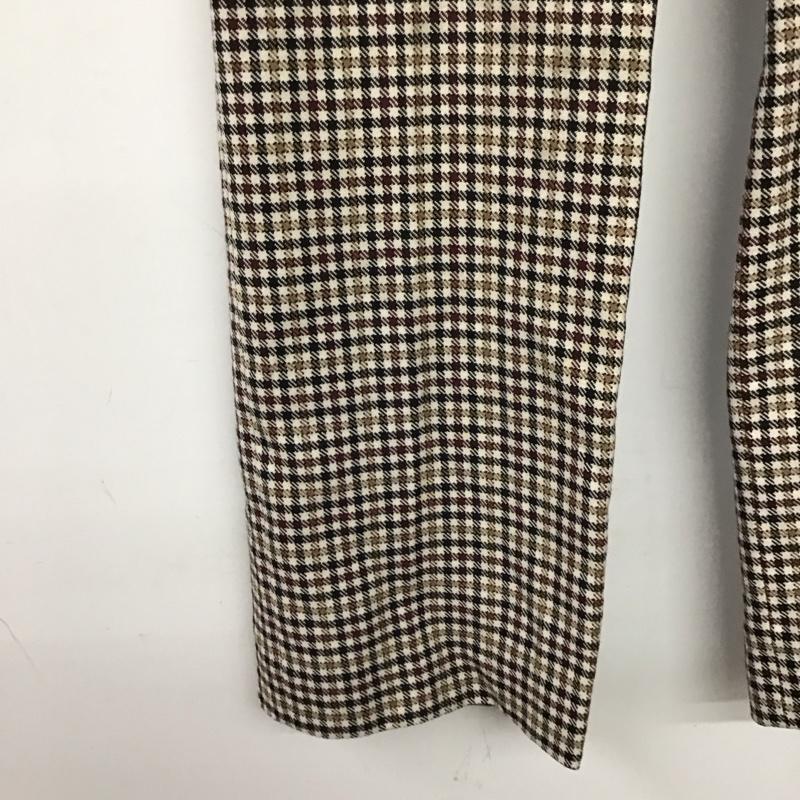 ビューティフルピープル beautiful people パンツ ワークパンツ、ペインターパンツ スラックスパンツ ワイドパンツ センタータックパンツ XS チェック マルチカラー / マルチカラー / multicolor メンズ USED 古着 中古 10158158