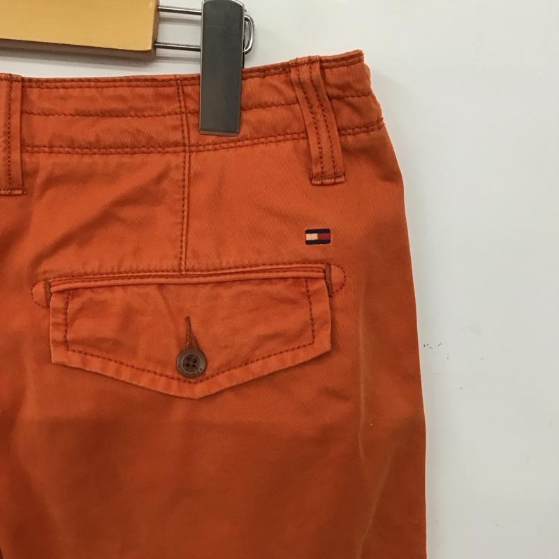 トミーヒルフィガー TOMMY HILFIGER パンツ ワークパンツ、ペインターパンツ ワークパンツ ワイドパンツ カジュアルパンツ 32インチ ロゴ、文字 橙 / オレンジ / orange メンズ USED 古着 中古 10158162