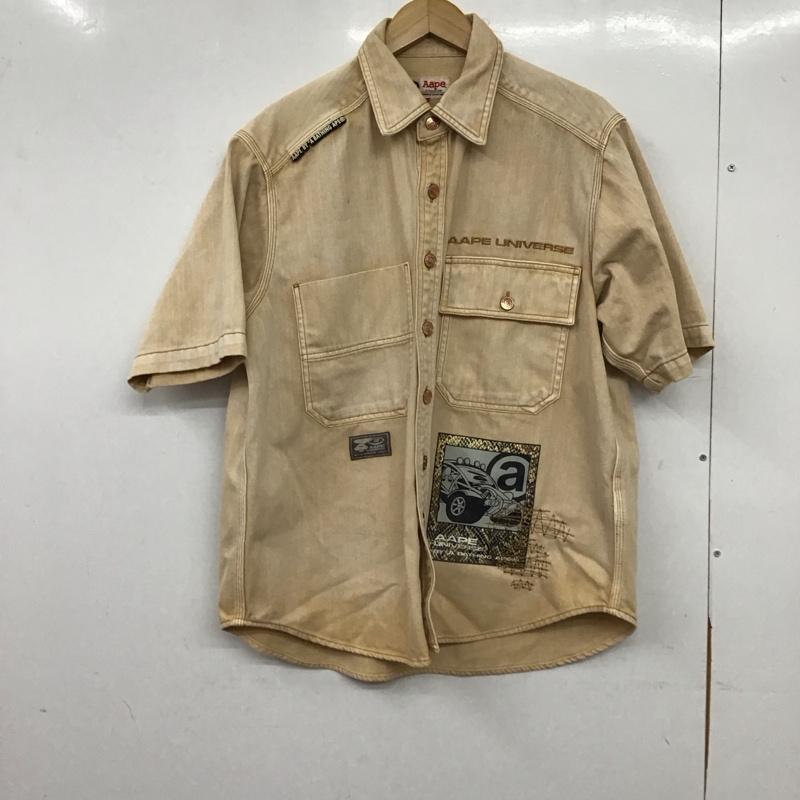 エーエイプバイアベイシングエイプ AAPE BY A BATHING APE シャツ、ブラウス 半袖 半袖シャツ プリントシャツ ポケットシャツ S プリント マルチカラー / マルチカラー / multicolor メンズ USED 古着 中古 10158163