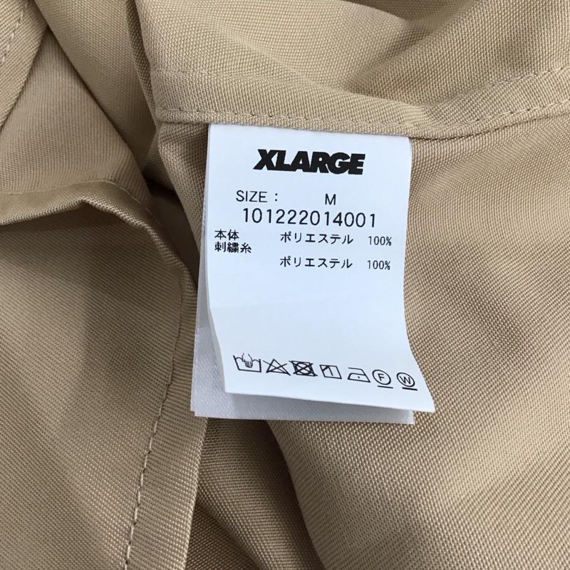 エクストララージ XLARGE シャツ、ブラウス 半袖 半袖シャツ 刺繍シャツ ポケットシャツ M ロゴ、文字 ベージュ / ベージュ / beige メンズ USED 古着 中古 10158164