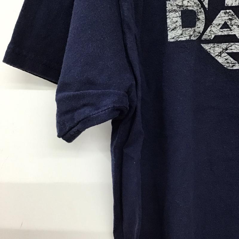 ハーレーダビッドソン Harley-Davidson Tシャツ 半袖 半袖カットソー プリントTシャツ クルーネックカットソー ロゴ、文字 紺 / ネイビー / navy メンズ USED 古着 中古 10158166