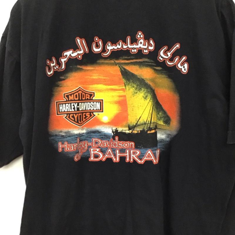 ハーレーダビッドソン Harley-Davidson Tシャツ 半袖 半袖カットソー プリントTシャツ クルーネックカットソー XL ロゴ、文字 ダークグレー / ダークグレー / メンズ USED 古着 中古 10158168