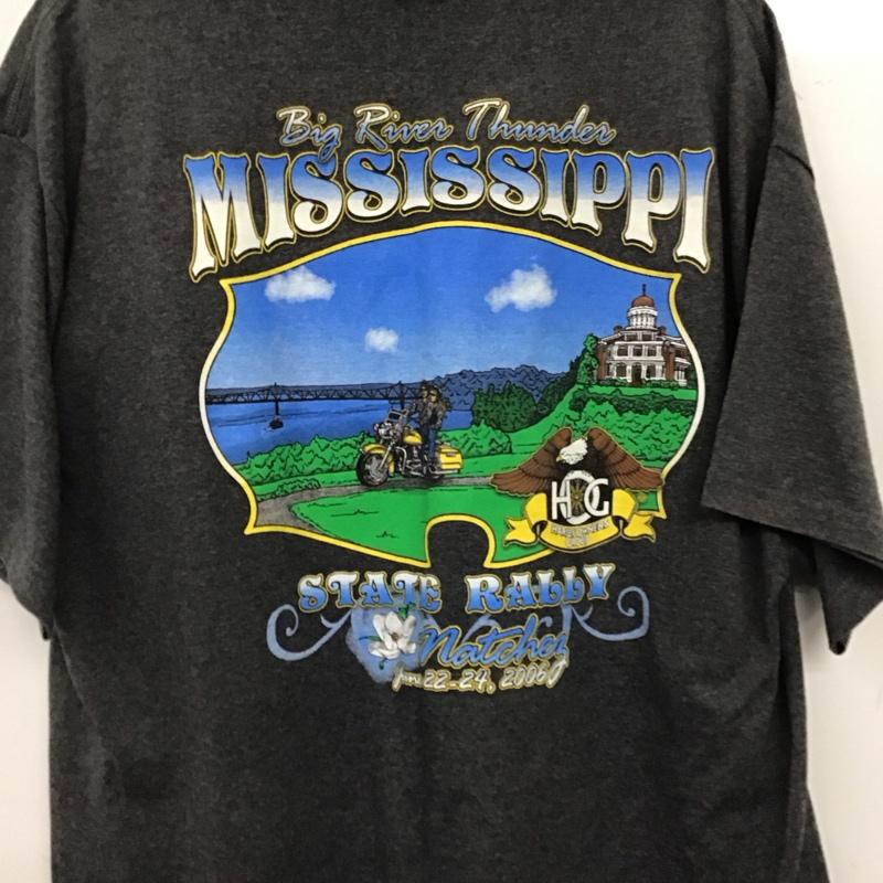 古着 USED Tシャツ 半袖 半袖カットソー プリントTシャツ クルーネックカットソー XL ロゴ、文字 ダークグレー / ダークグレー / メンズ USED 古着 中古 10158169