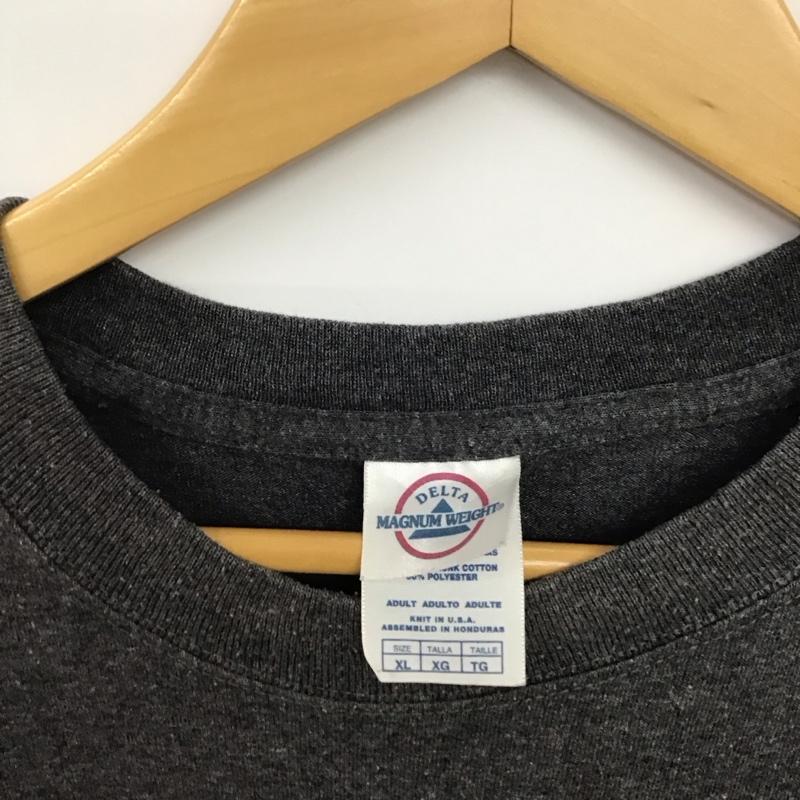 古着 USED Tシャツ 半袖 半袖カットソー プリントTシャツ クルーネックカットソー XL ロゴ、文字 ダークグレー / ダークグレー / メンズ USED 古着 中古 10158169