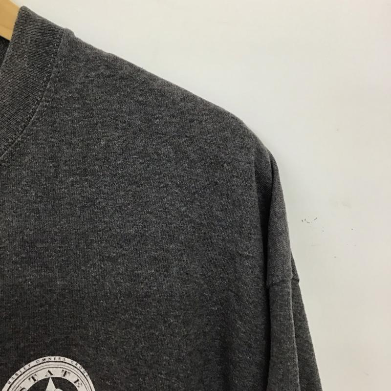 古着 USED Tシャツ 半袖 半袖カットソー プリントTシャツ クルーネックカットソー XL ロゴ、文字 ダークグレー / ダークグレー / メンズ USED 古着 中古 10158169