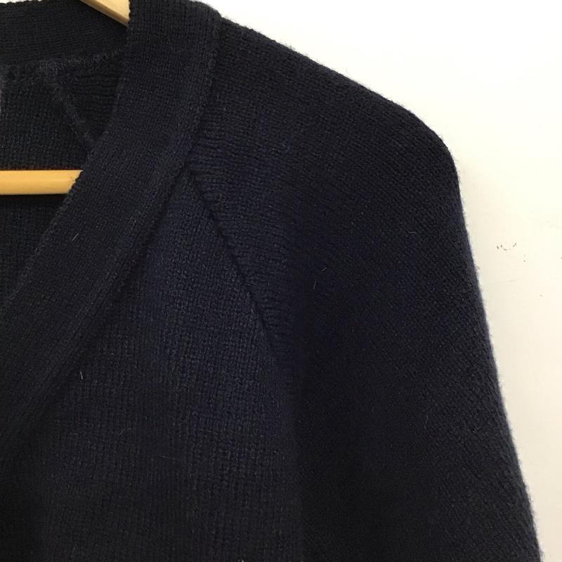 コムデギャルソンガール COMME des GARCONS GIRL カーディガン 長袖 NE-N002 LOCHNER OF SCOTLAND XS 無地 紺 / ネイビー / navy レディース USED 古着 中古 10158171