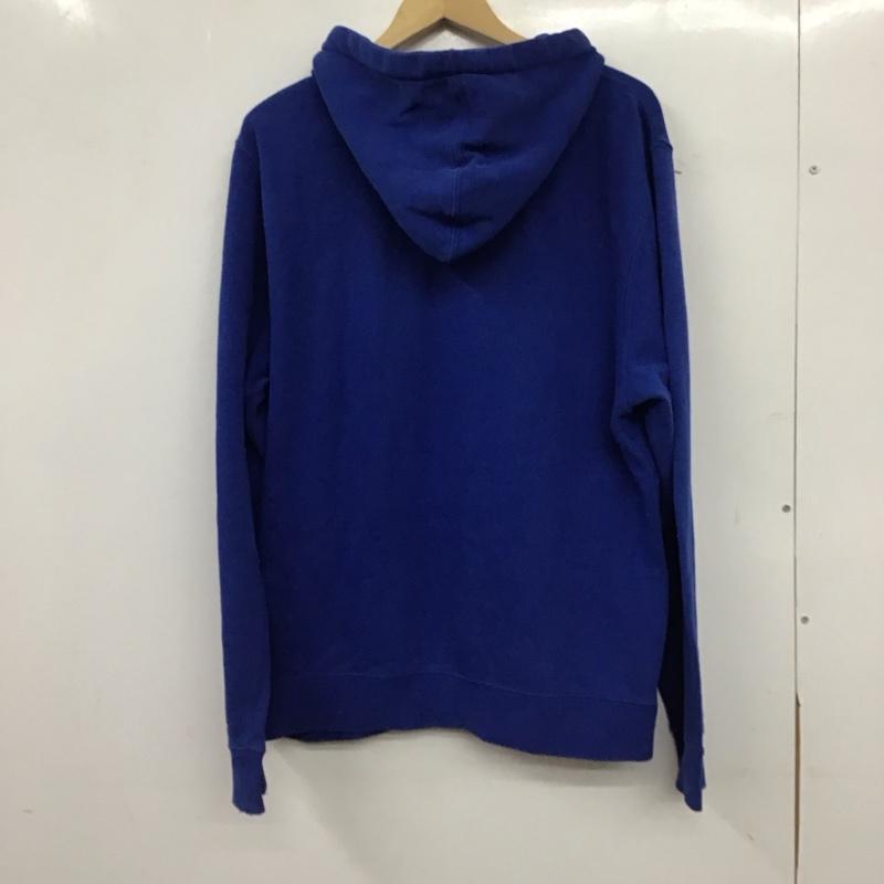 ステューシー STUSSY パーカー 長袖 長袖パーカー プルオーバーパーカー スウェット M ロゴ、文字 青 / ブルー / blue メンズ USED 古着 中古 10158179