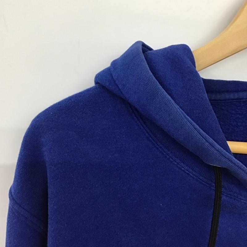 ステューシー STUSSY パーカー 長袖 長袖パーカー プルオーバーパーカー スウェット M ロゴ、文字 青 / ブルー / blue メンズ USED 古着 中古 10158179
