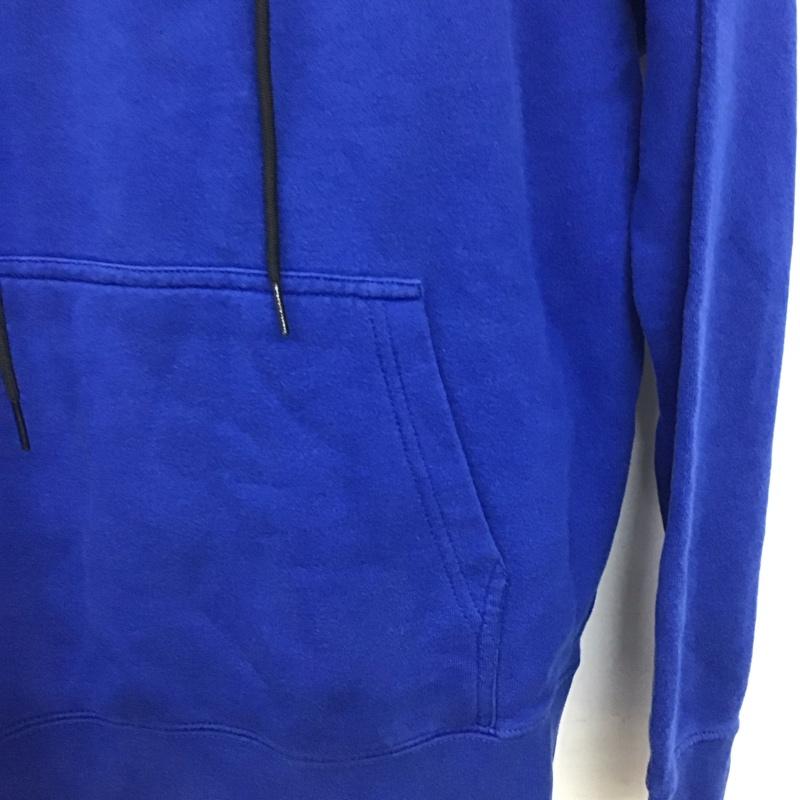 ステューシー STUSSY パーカー 長袖 長袖パーカー プルオーバーパーカー スウェット M ロゴ、文字 青 / ブルー / blue メンズ USED 古着 中古 10158179
